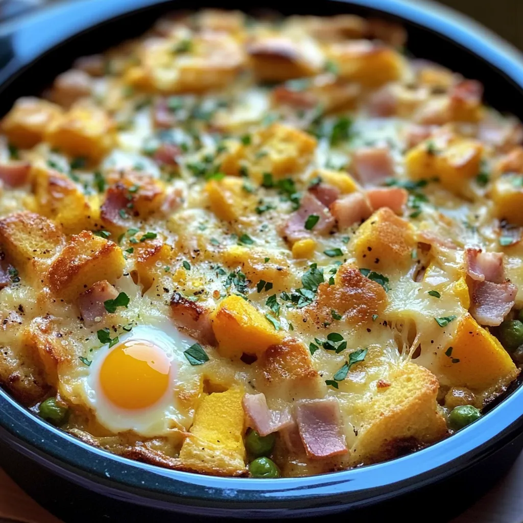 A bowl of food with a fried egg on top.