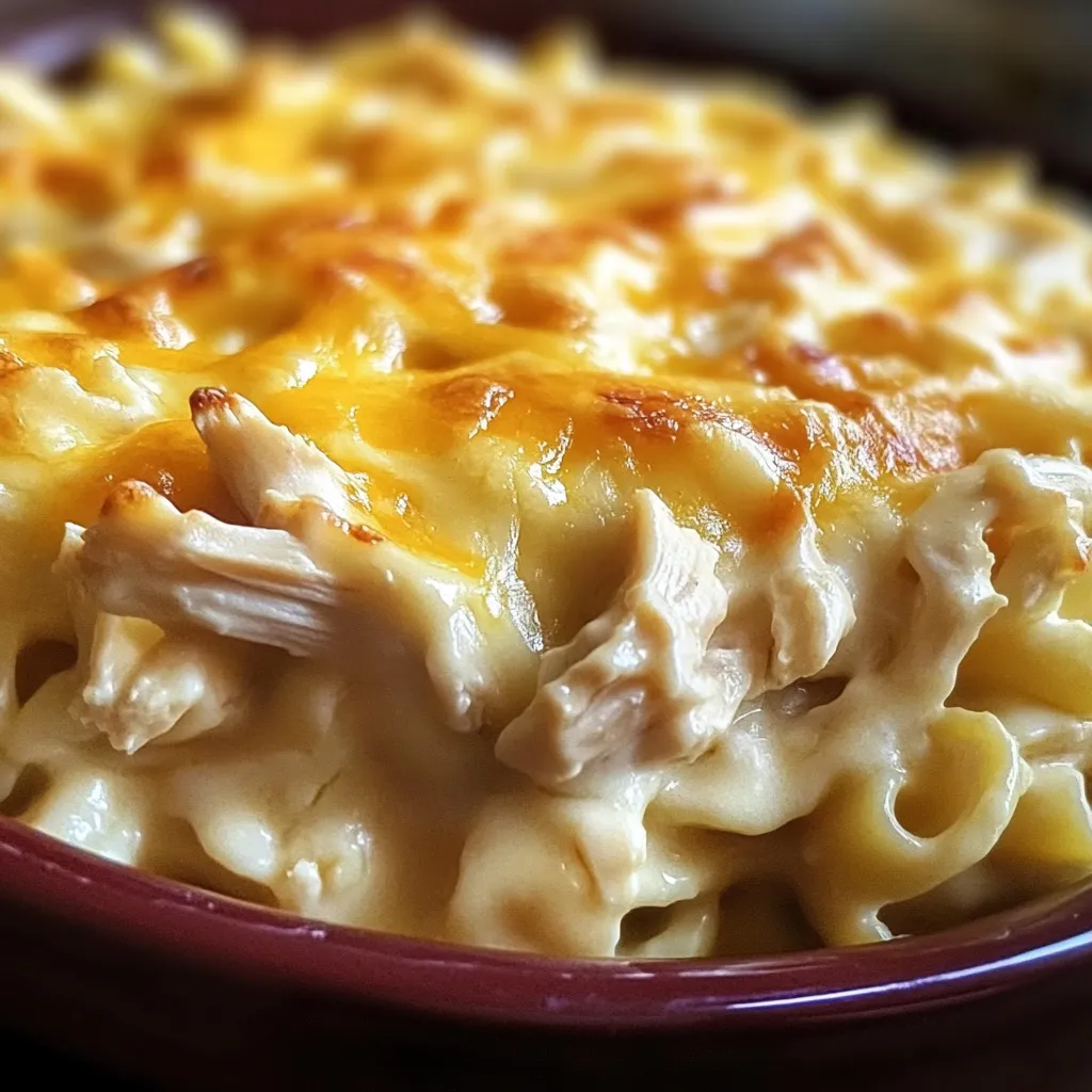 A bowl of macaroni and cheese.